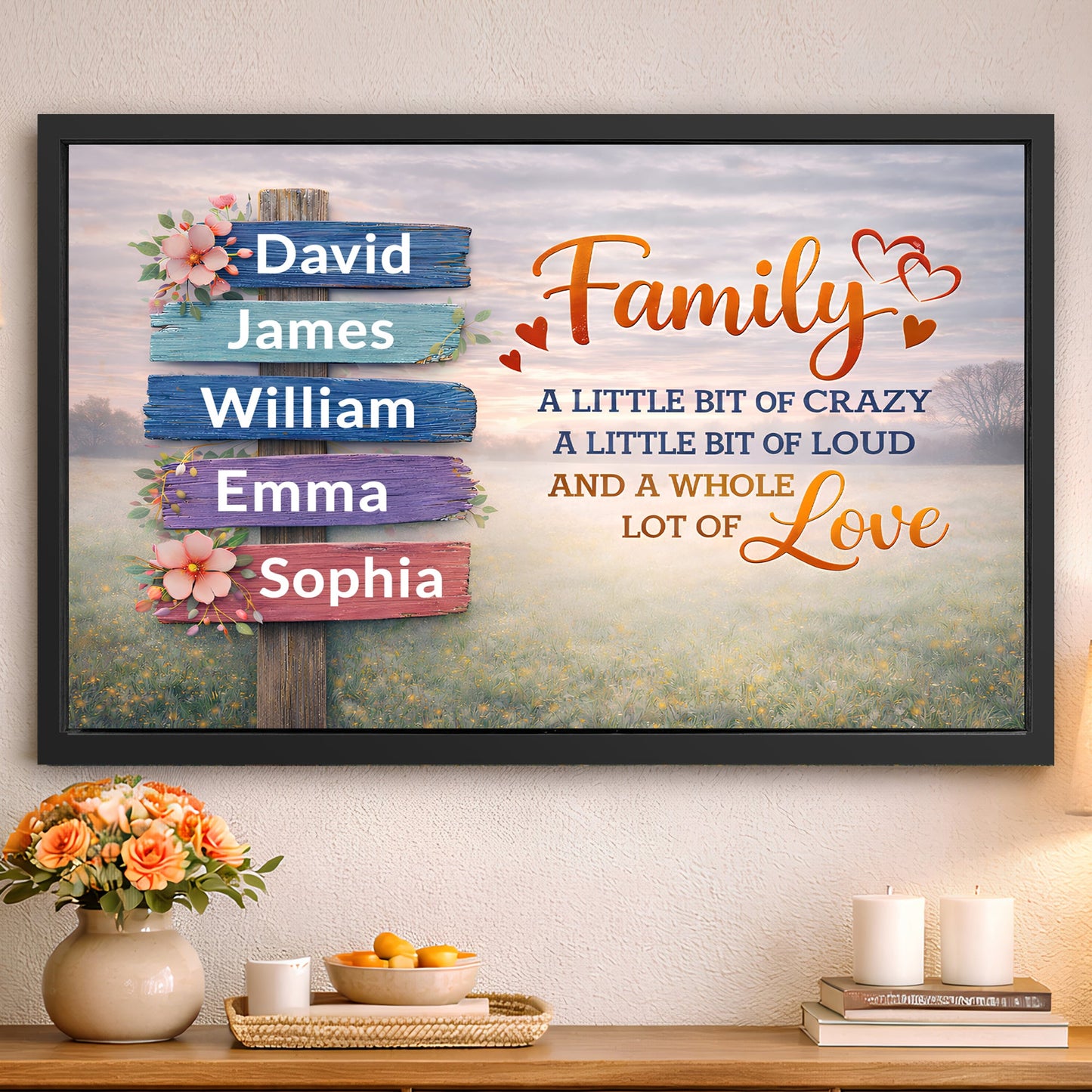 Family Whole Lot Of Love Wall Sign II