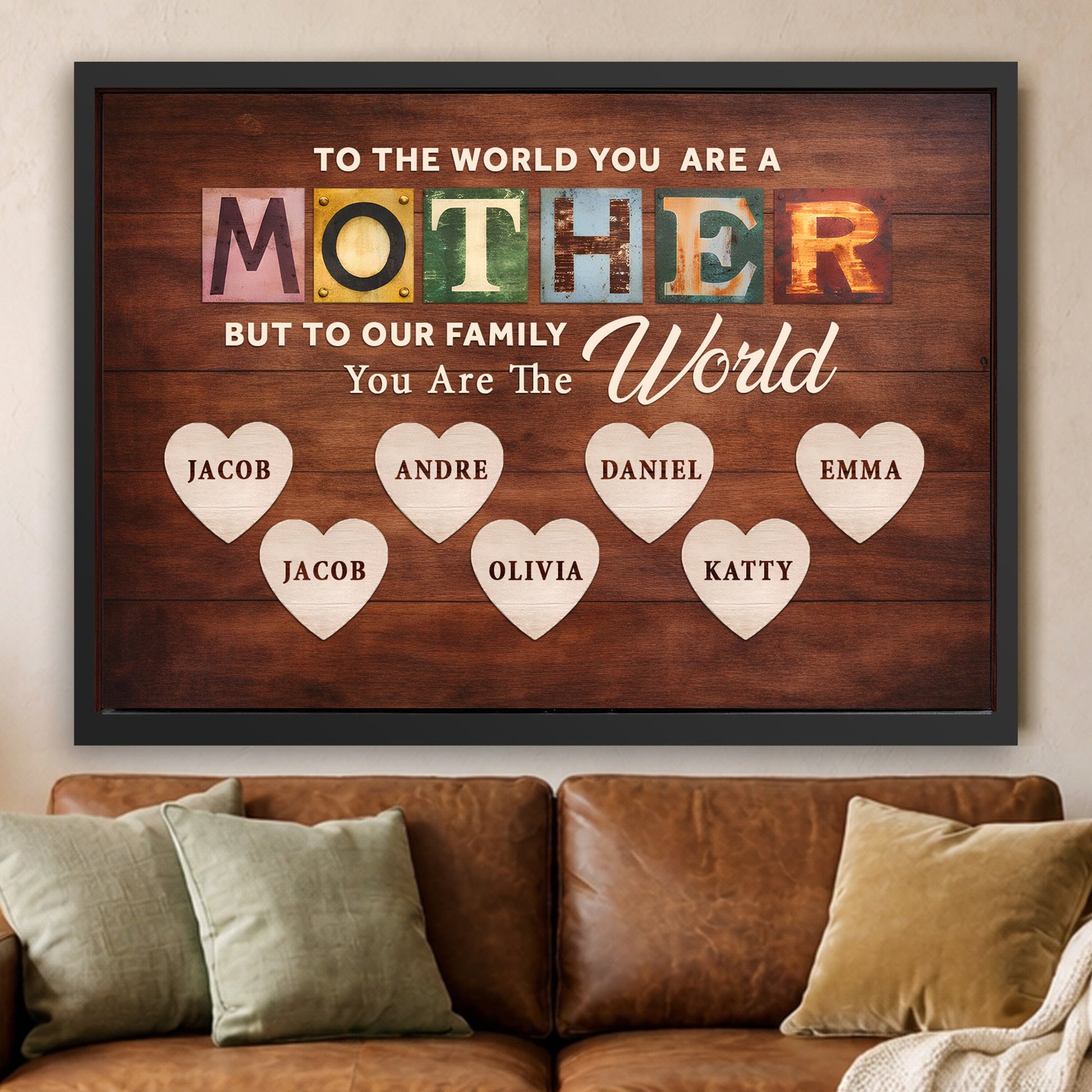 Mother You Are Our World Sign