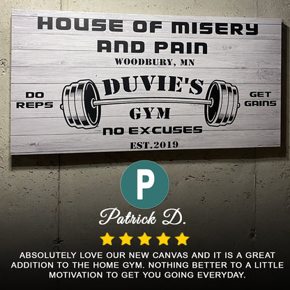 Gym Sign IV - canvas