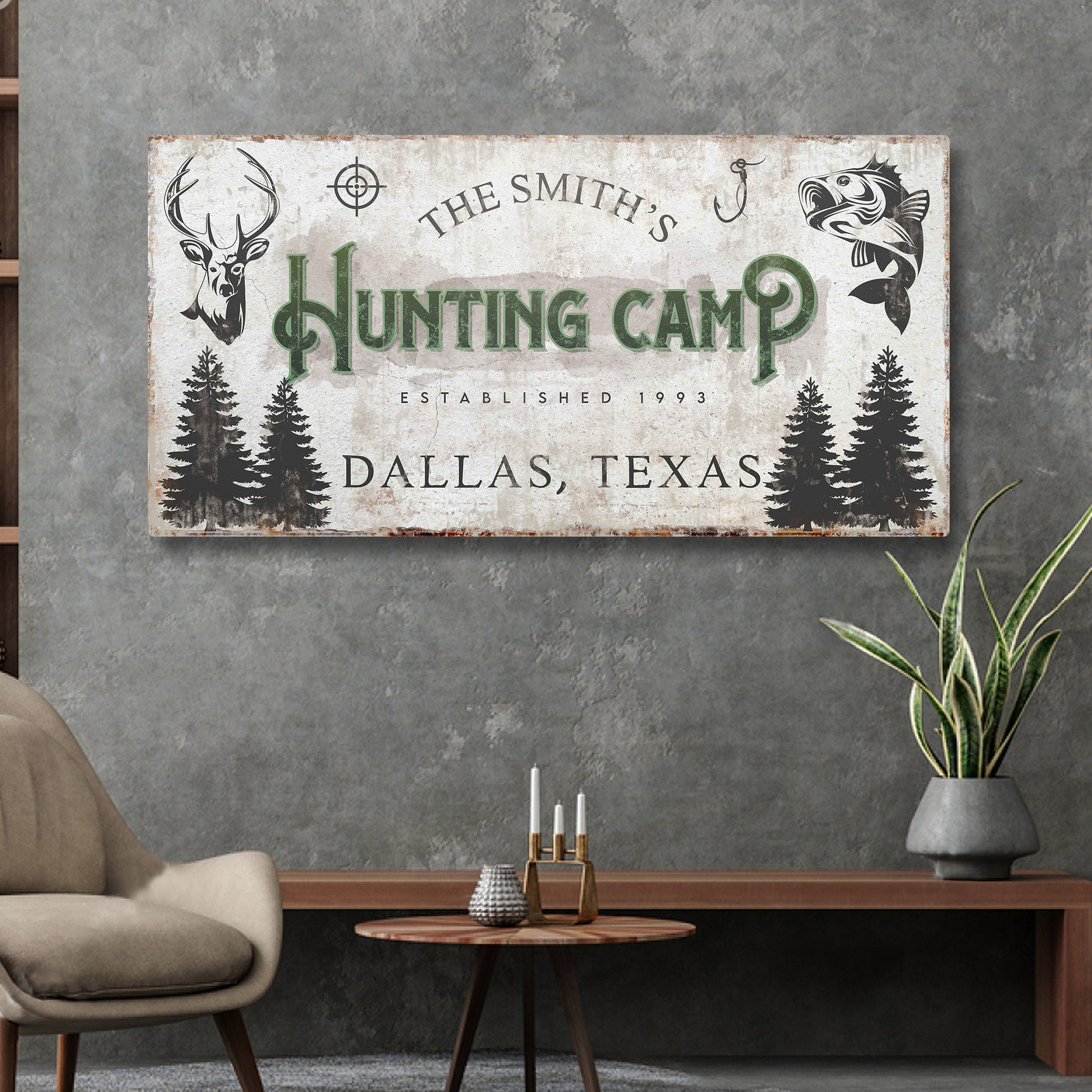 Fishing And Hunting Sign