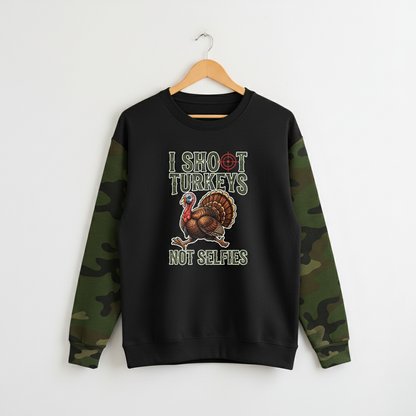 I Shoot Turkeys Not Selfies All Over Print Shirt