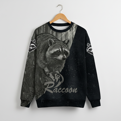 Grey Woods Raccoon - Elite Hunting All Over Print Shirt