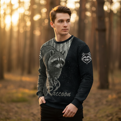 Grey Woods Raccoon - Elite Hunting All Over Print Shirt