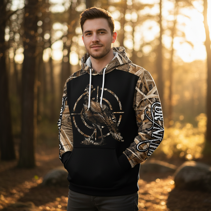 Custom Name Turkey Hunting Camo Grass All Over Print Shirt