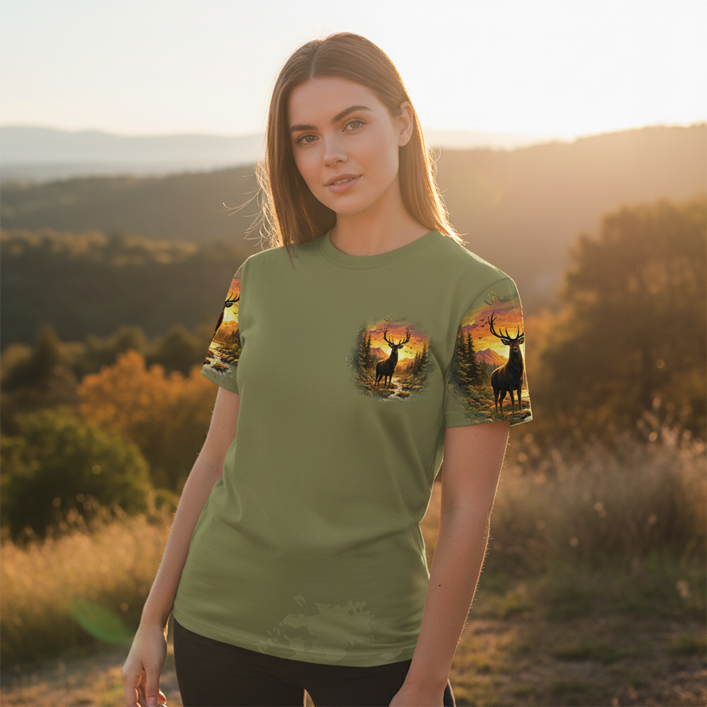 The Closer I Get To Nature The Farther I Am From Idiots All Over Print Shirt