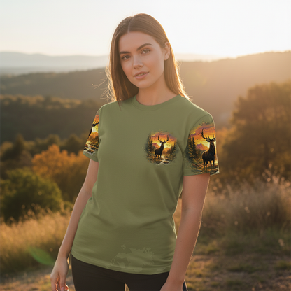 The Closer I Get To Nature The Farther I Am From Idiots All Over Print Shirt