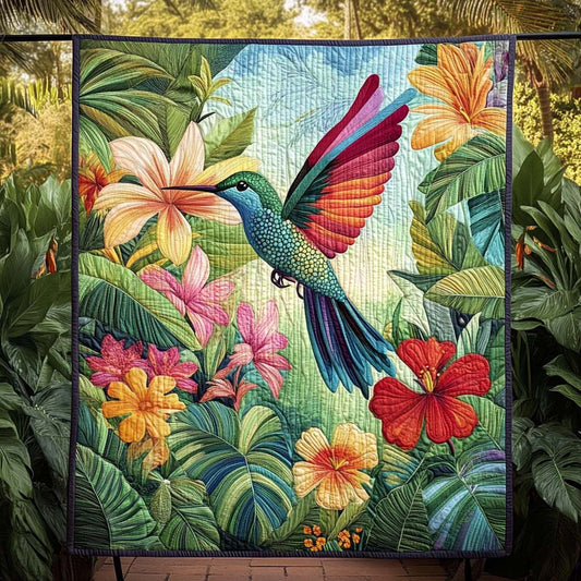Paradise Flight Quilted Blanket - Throw (55" x 60")