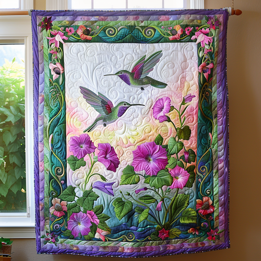 Paradise Flight Quilted Blanket - Throw (55" x 60")
