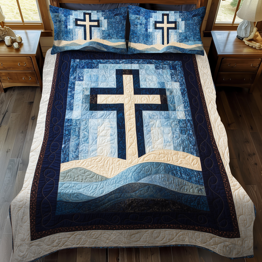 Path of Grace 3-Piece Quilted Bedding Set - Single (59" x 70")