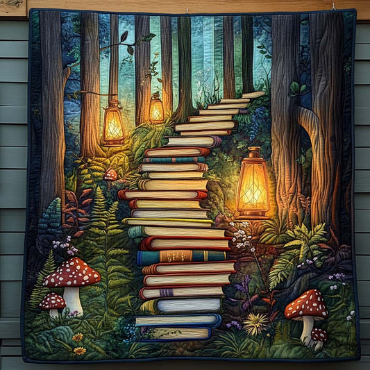 Pathway Of Stories Quilted Blanket - Throw (55" x 60")