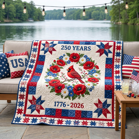 Patriot Cardinal Quilted Blanket - Baby (30" x 40") - Pack 1