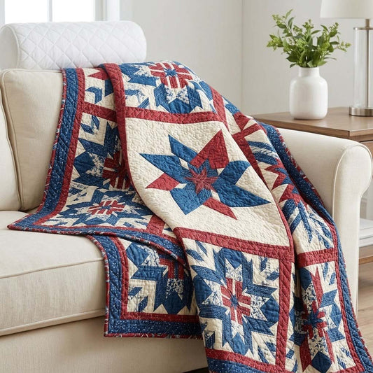 Patriot Plaid Quilted Blanket - Baby (30" x 40") - Pack 1