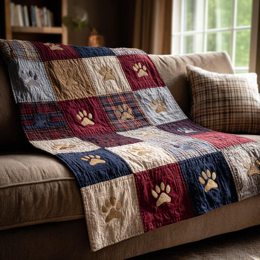 Paw Parade Quilted Blanket - Baby (30" x 40") - Pack 1