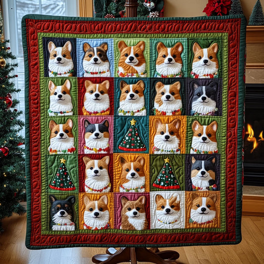 Paws and Presents Quilted Blanket - Throw (55" x 60")