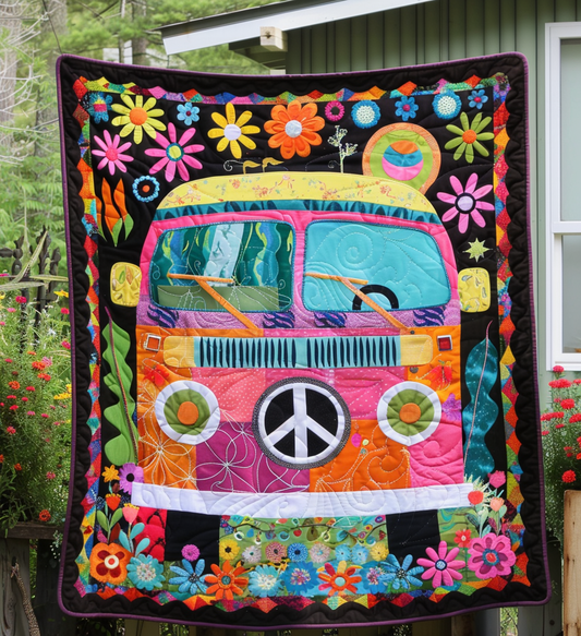 Peaceful Journey Quilted Blanket - Throw (55" x 60")