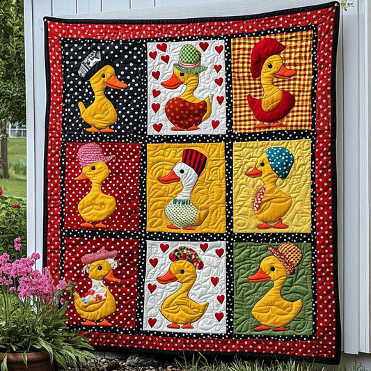 Peaceful Duck Rest Quilted Blanket - Baby (30" x 40")