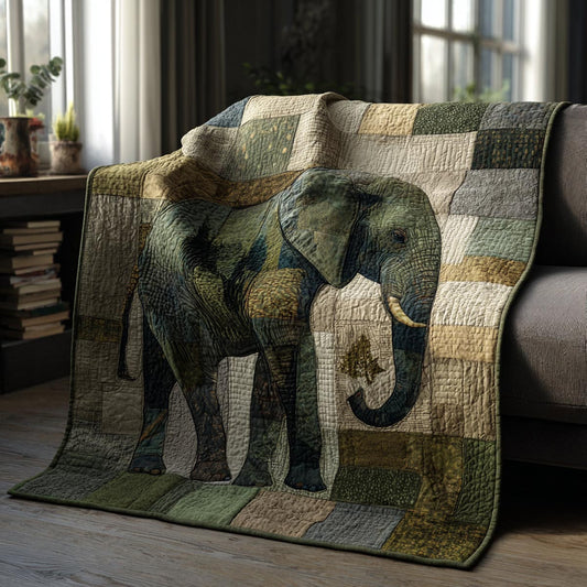 Peaceful Elephant Quilted Blanket - Baby (30" x 40") - Pack 1