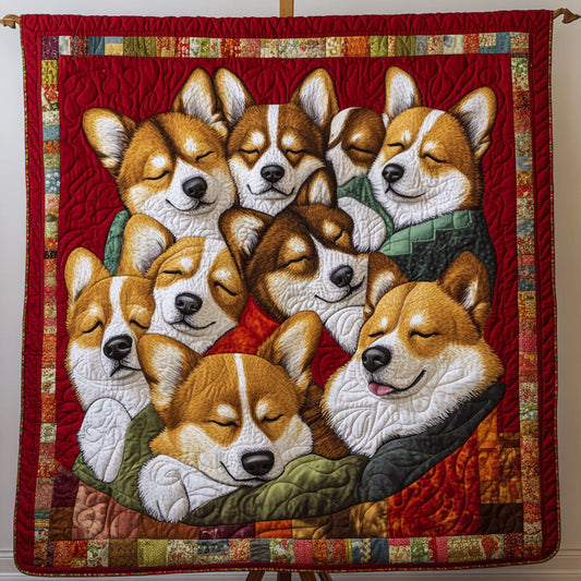 Peaceful Paws Nap Quilted Blanket - Throw (55" x 60")