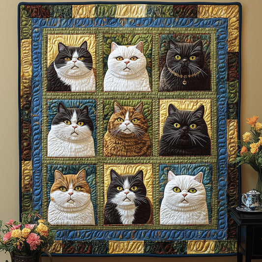 Peaceful Paws Quilted Blanket - Throw (55" x 60")