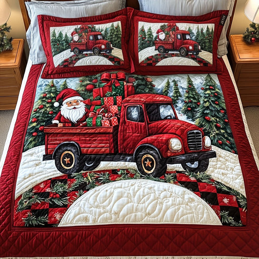 Peaceful Pines 3-Piece Quilted Bedding Set - Single (59" x 70")