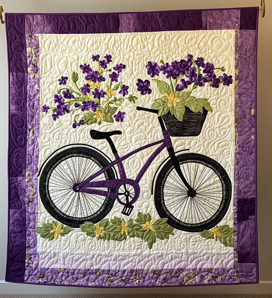 Pedal through Petals Art Quilt Hanging - Baby (30" x 40")