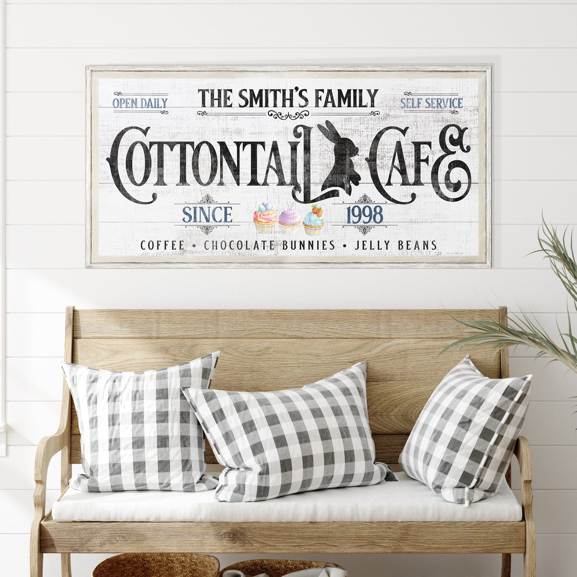 Personalized Easter Bunny Sign