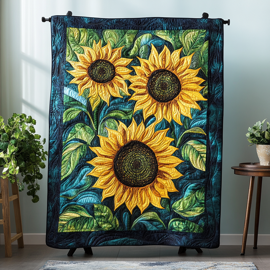 Petal Dreams Quilted Blanket - Throw (55" x 60")