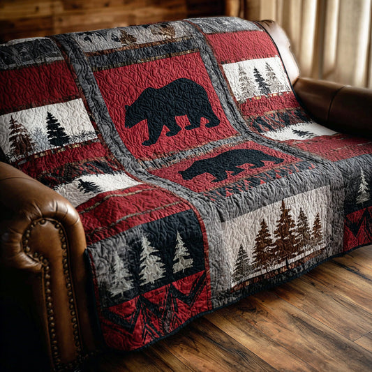 Pine Bear Quilted Blanket - Baby (30" x 40") - Pack 1