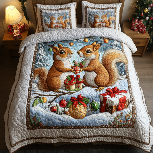 Pinecone Pals 3-Piece Quilted Bedding Set - Single (59" x 70")