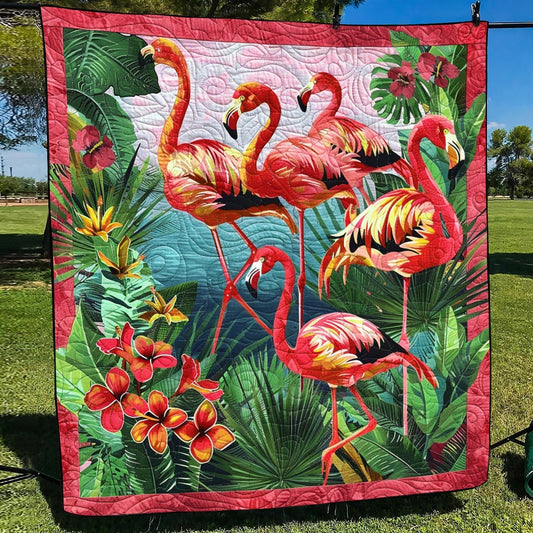 Pink Harmony Quilted Blanket - Throw (55" x 60")