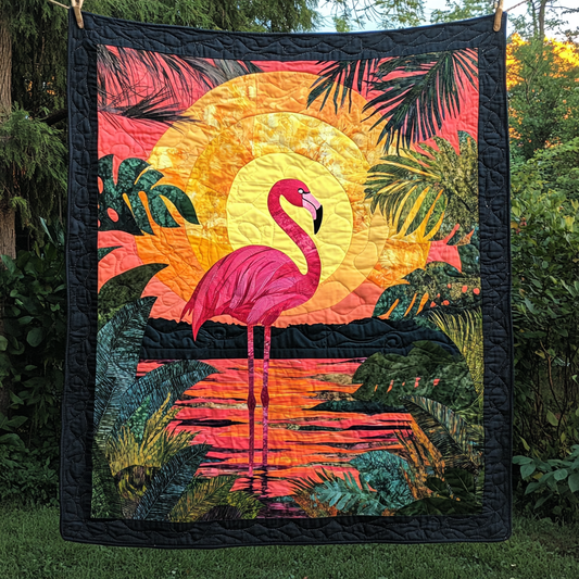 Pink Paradise Quilted Blanket - Throw (55" x 60")