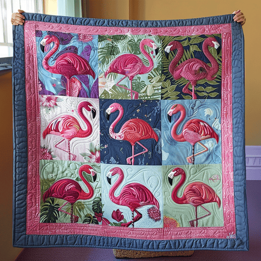 Pink Serenity Quilted Blanket - Throw (55" x 60")