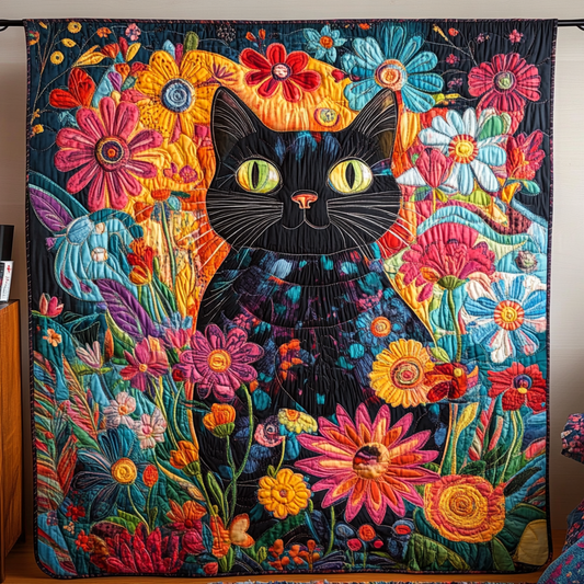 Playful Paws Prints Quilted Blanket - Throw (55" x 60")