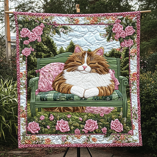 Playful Paws Parade Quilted Blanket - Throw (55" x 60")