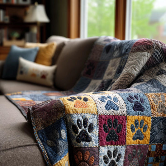Playful Paws Quilted Blanket - Baby (30" x 40") - Pack 1