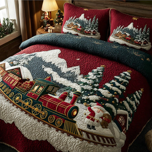 Polar Expressway 3-Piece Quilted Bedding Set - Single (59" x 70")