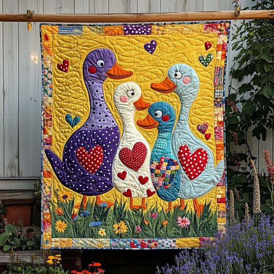 Polka Dot Love Quilted Blanket - Throw (55" x 60")