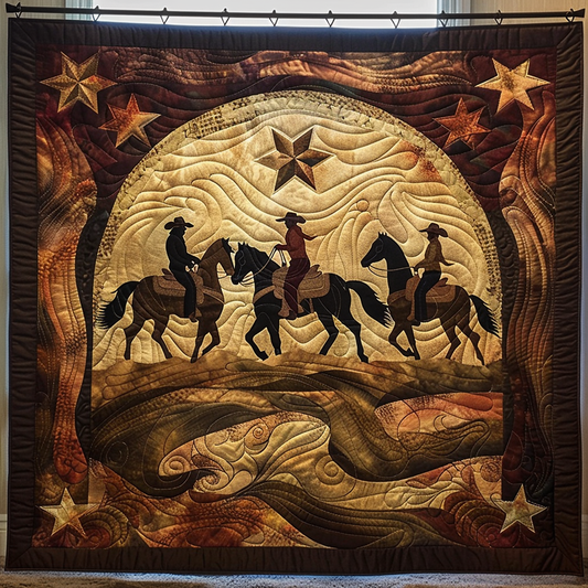 Prairie Rider Quilted Blanket - Throw (55" x 60")