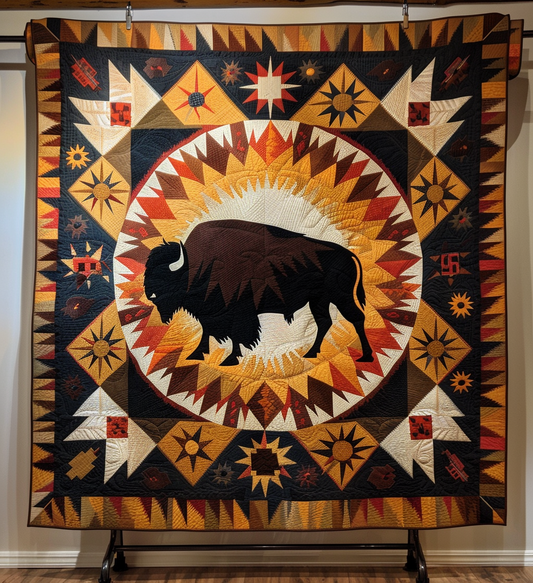 Prairie Monarch Quilted Blanket - Throw (55" x 60")