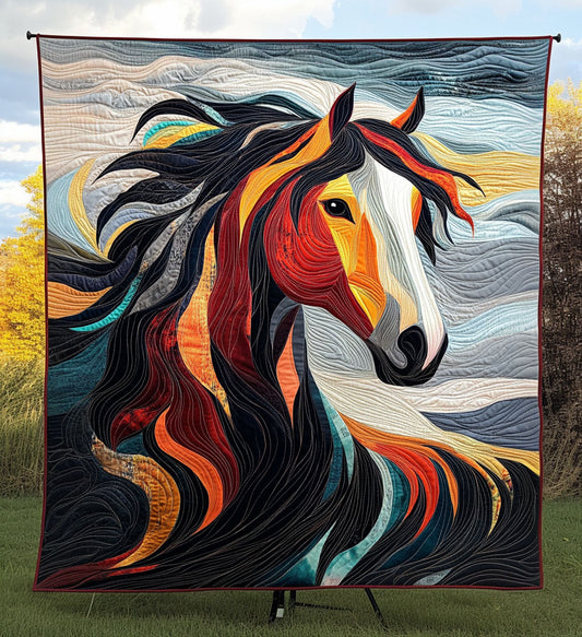 Prairie Rider Quilted Blanket - Throw (55" x 60")
