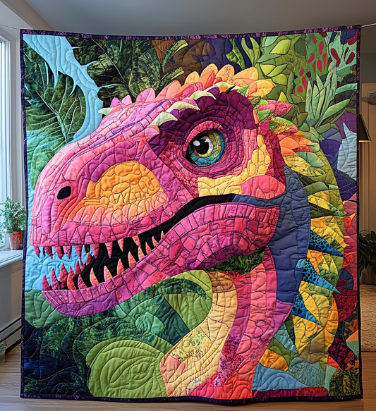 Prehistoric Pals Art Quilt Hanging - Baby (30" x 40")
