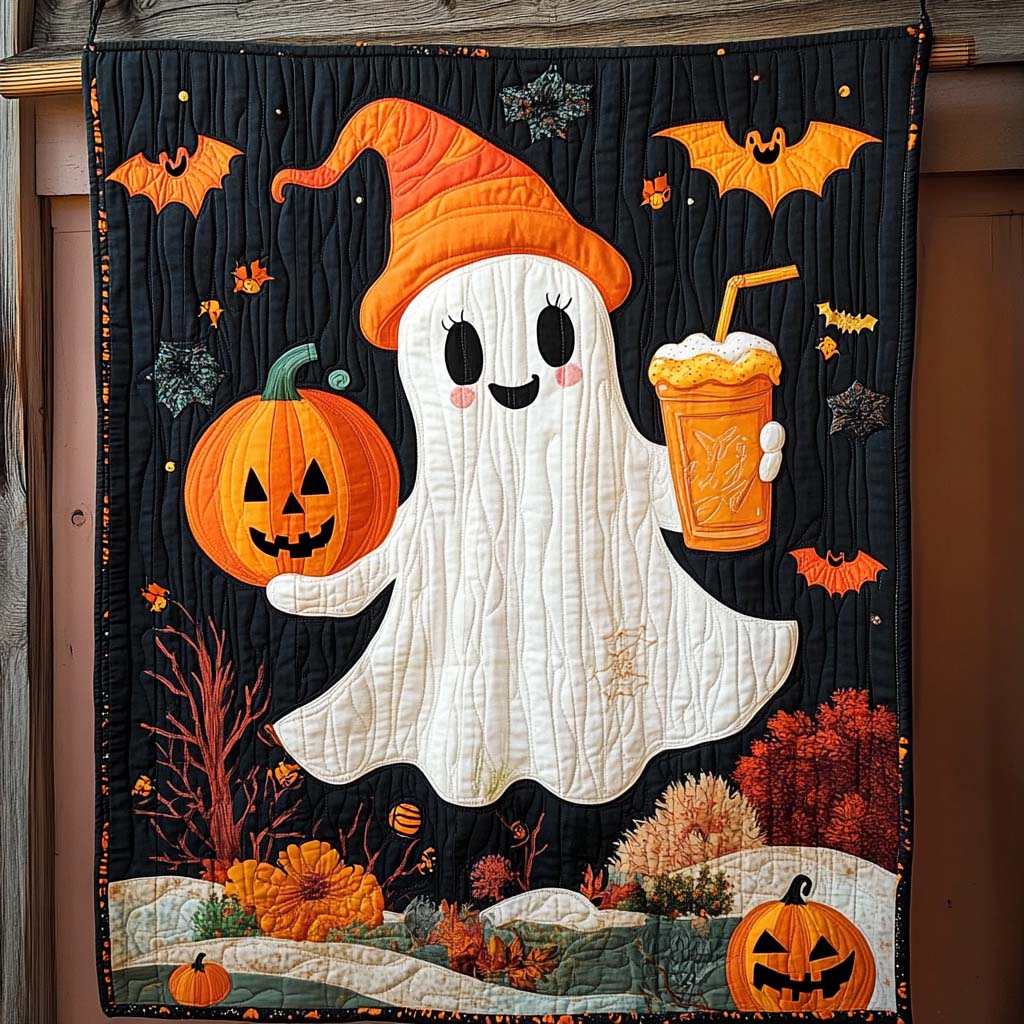 Throw (55'' x 60'') /Pumpkin Patch Party Quilted Blanket