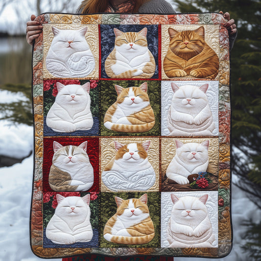 Purrfect Night Quilted Blanket - Throw (55" x 60")
