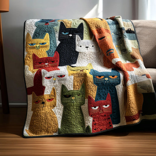 Purrfect Patch Quilted Blanket - Baby (30" x 40") - Pack 1