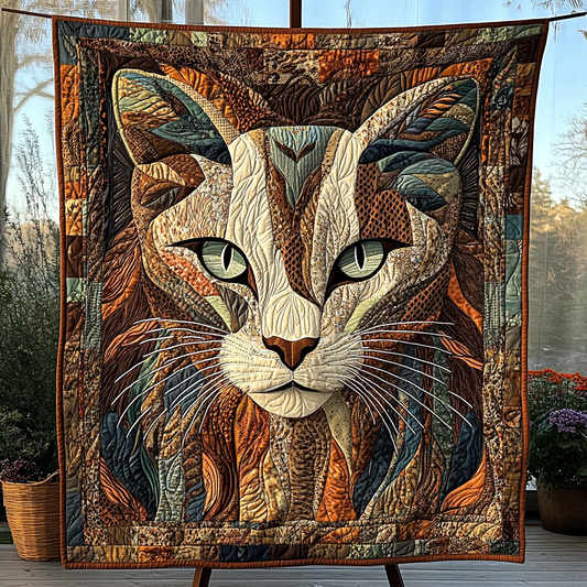 Purrfect Paws Quilted Blanket - Throw (55" x 60")