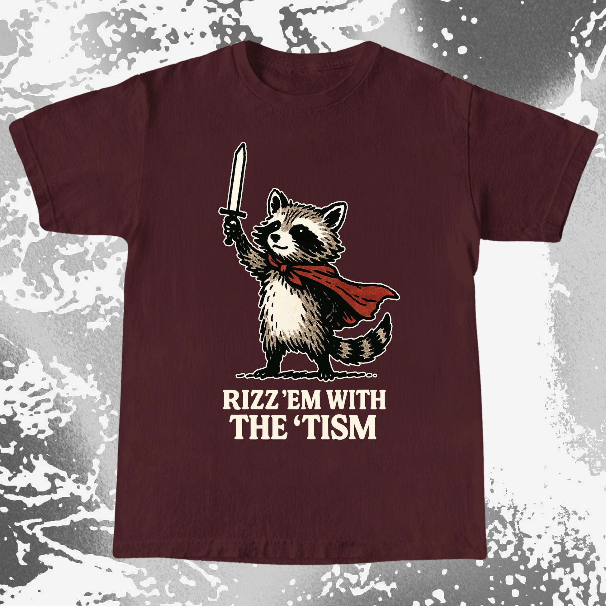 Raccoon Rizz Em With The Tism, funny meme tee gift (view 9)