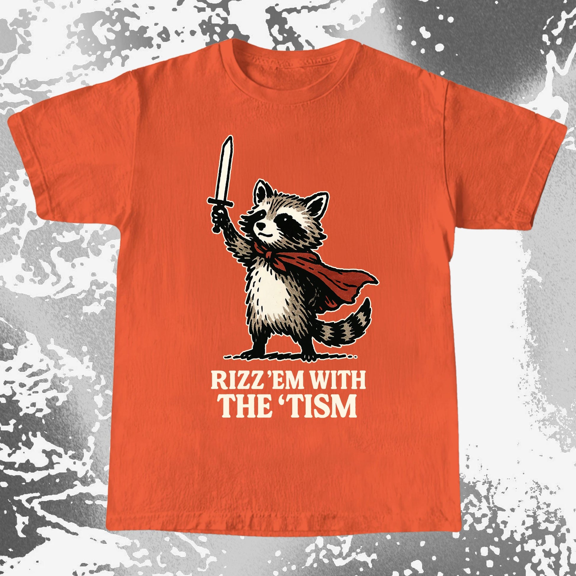 Raccoon Rizz Em With The Tism, funny meme tee gift (view 5)