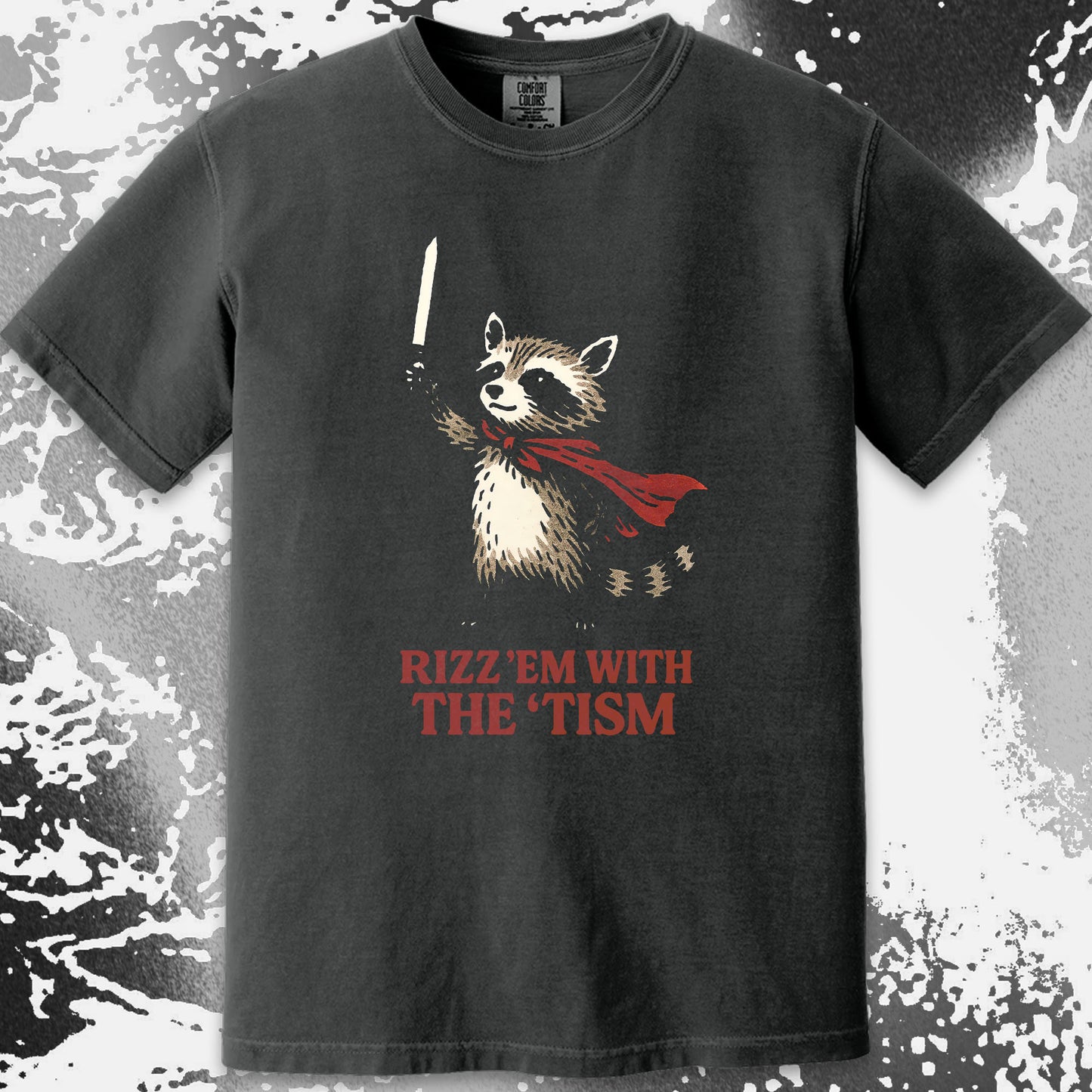 Raccoon Rizz Em With The Tism, funny meme tee gift (view 12)