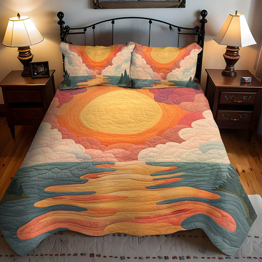 Radiant Skies 3-Piece Quilted Bedding Set - Single (59" x 70")