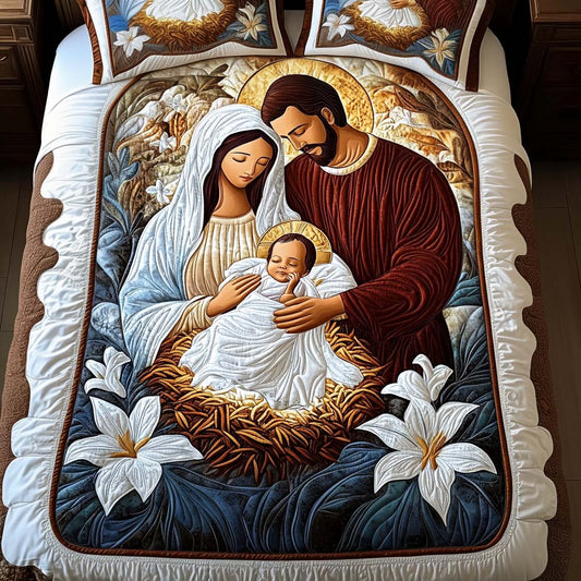 Radiant Souls 3-Piece Quilted Bedding Set - Single (59" x 70")